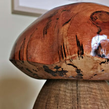 Load image into Gallery viewer, A handmade wooden mushroom toadstool figurine No.2 | Penny Bun
