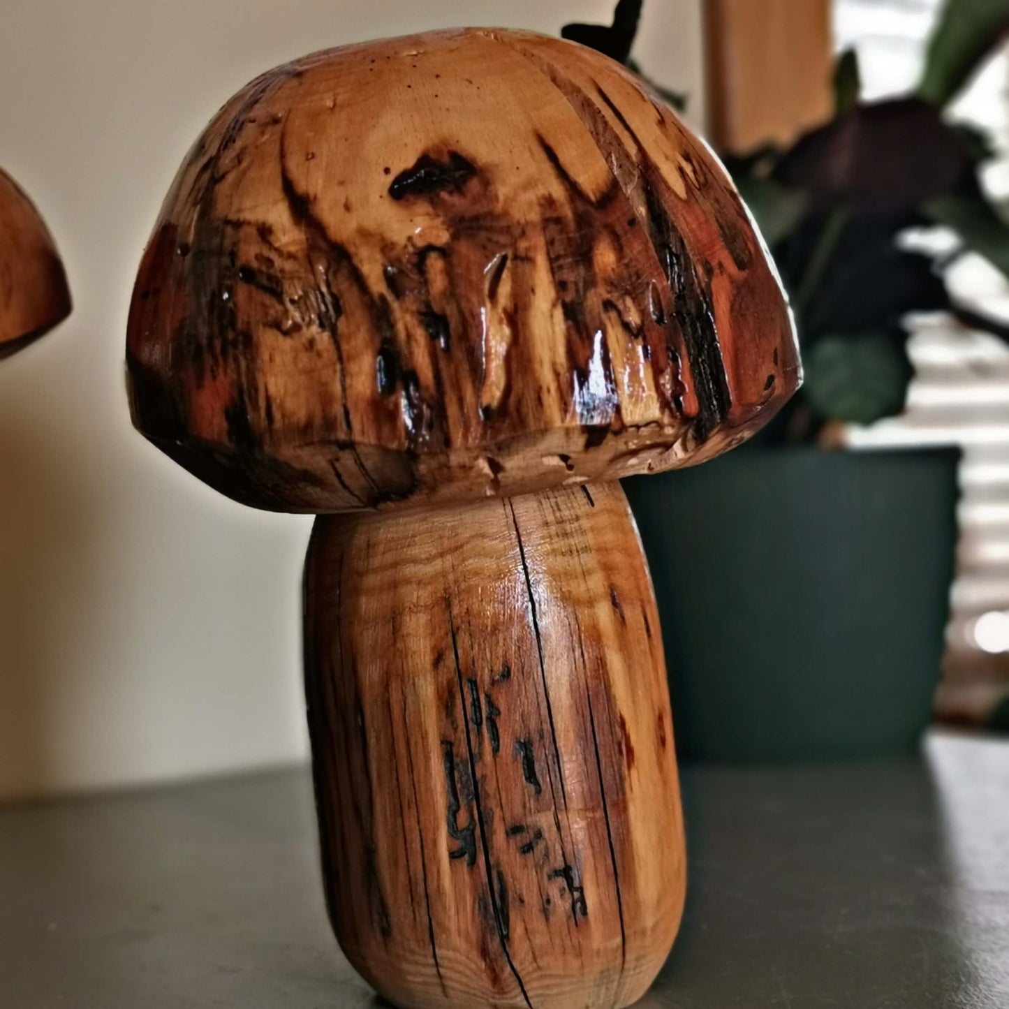A handmade wooden mushroom toadstool figurine No.5 | Petite