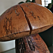 Load image into Gallery viewer, A handmade wooden mushroom toadstool figurine No.4 | Diamond Tree
