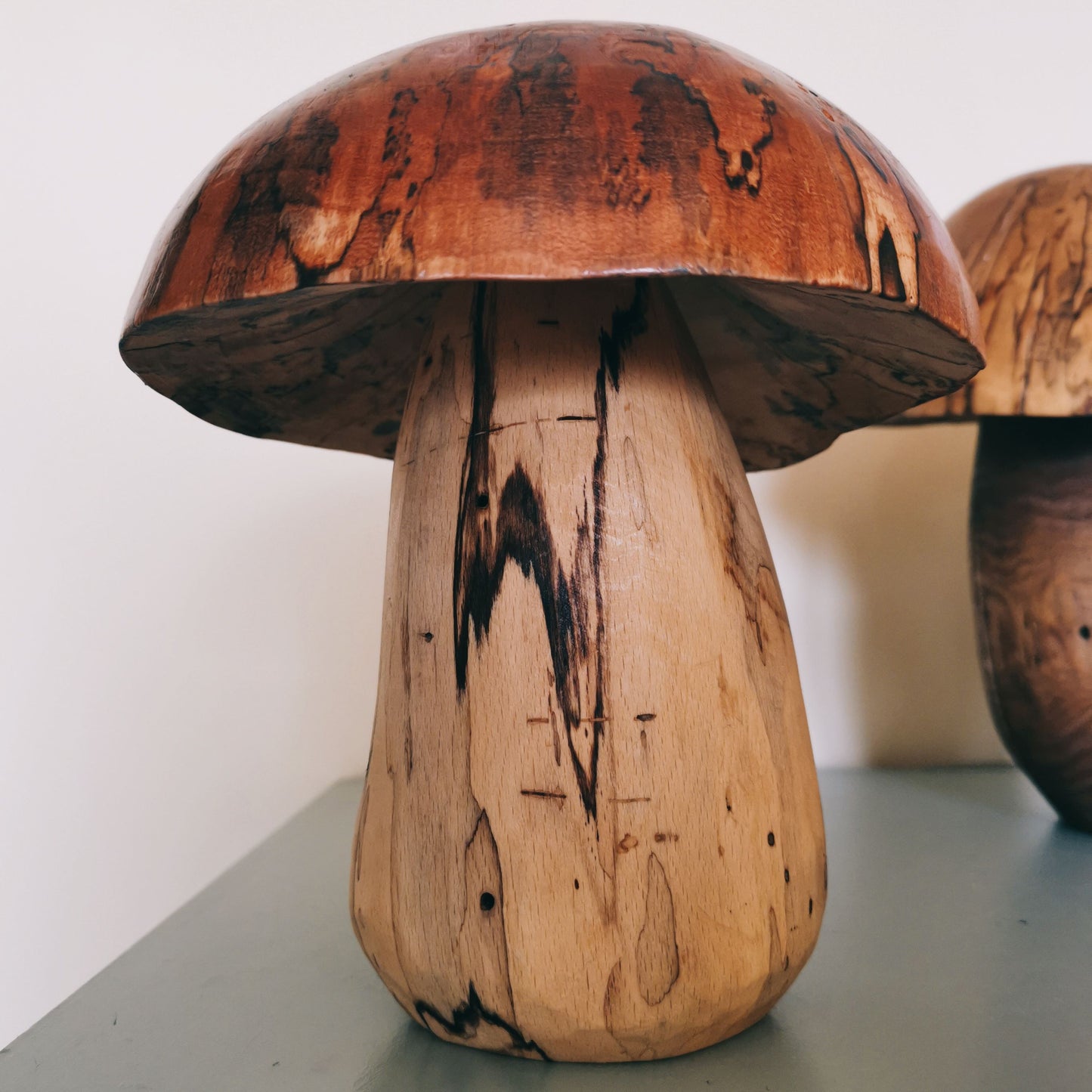 A handmade wooden mushroom toadstool figurine No.1 | Mrs. Cutie