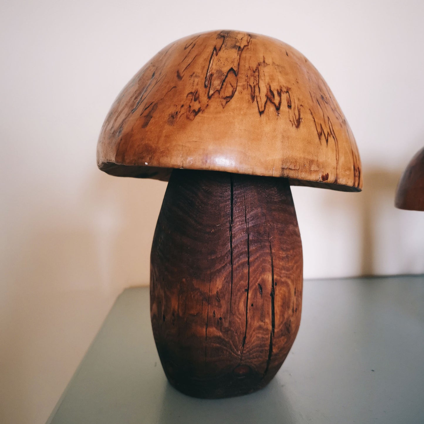 A handmade wooden mushroom toadstool figurine No.2 | Mr. Chonky