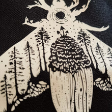 Load image into Gallery viewer, The Death&#39;s head Moth Organic Gothic Tote Bag
