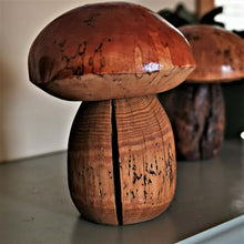 Load image into Gallery viewer, A handmade wooden mushroom toadstool figurine No.2 | Penny Bun
